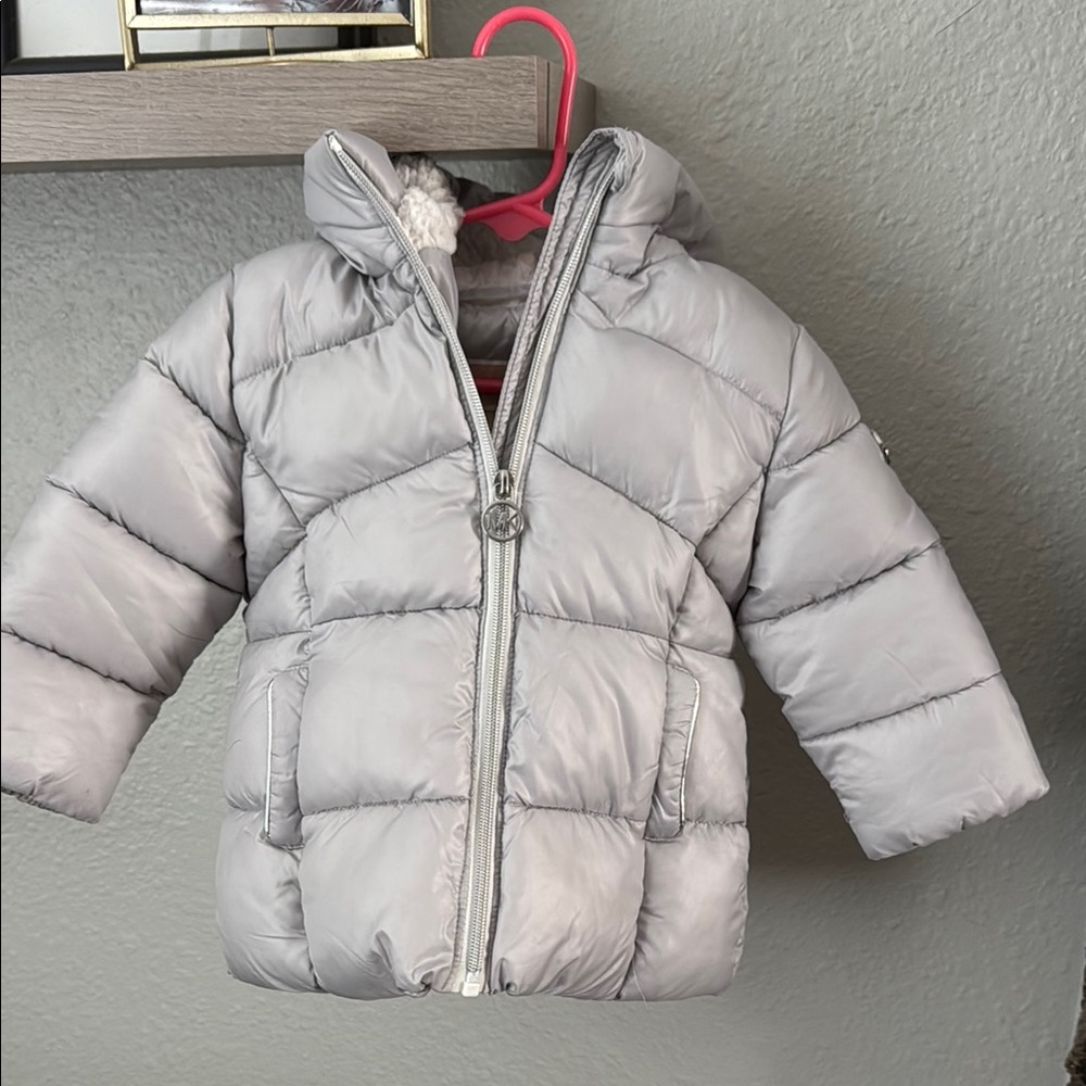 Michael Kors Gray Puffer Jacket